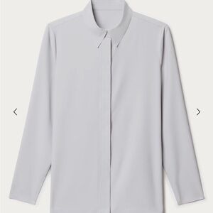 ✨👔 Rhone Mirage Button Up • Gray Mist • Women’s Small • NWOT • MSRP $128